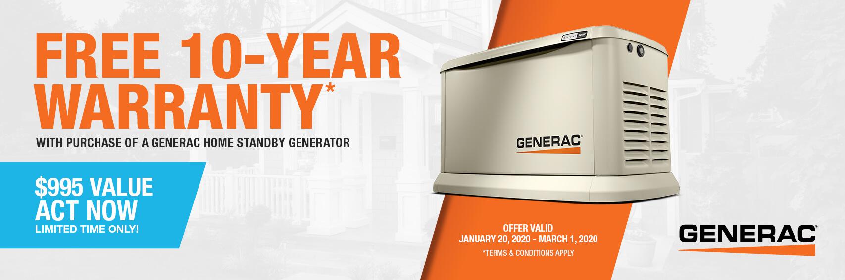 Homestandby Generator Deal | Warranty Offer | Generac Dealer | Wisconsin Rapids, WI
